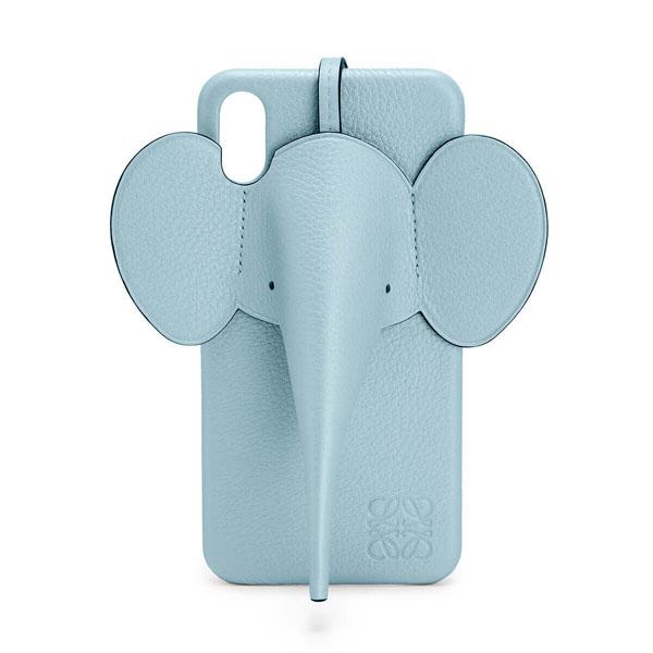 【LOEWE ロエベ iPhoneケース コピー】エレファント Elephant 水色 偽物2020101404